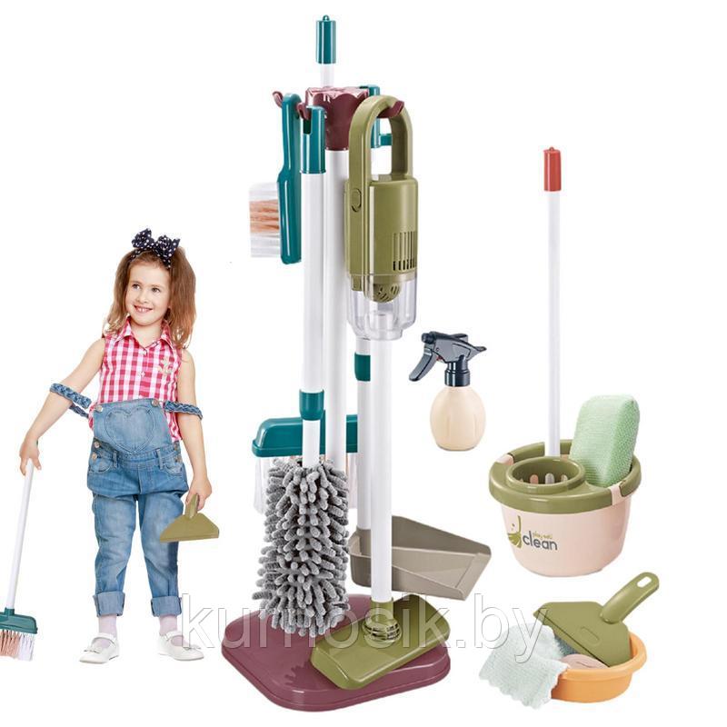 Детский игровой набор для уборки дома с вертикальным пылесосом, 23 предмета 667-58 - фото 7 - id-p210761696