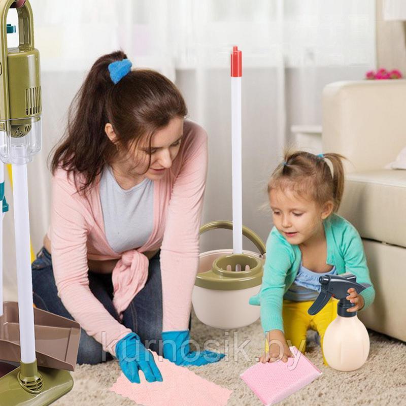 Детский игровой набор для уборки дома с вертикальным пылесосом, 23 предмета 667-58 - фото 5 - id-p210761696