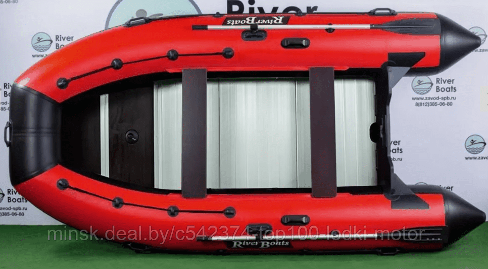 Надувная лодка ПВХ RiverBoats RB 430 (алюминиевый пол) - фото 8 - id-p210772598