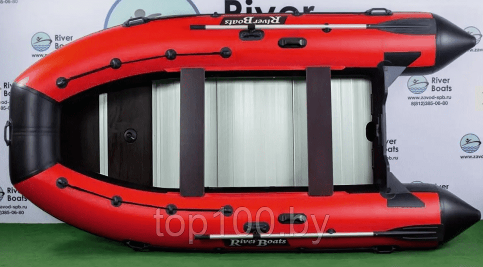 Надувная лодка ПВХ RiverBoats RB 410 (алюминиевый пол) - фото 8 - id-p210772599