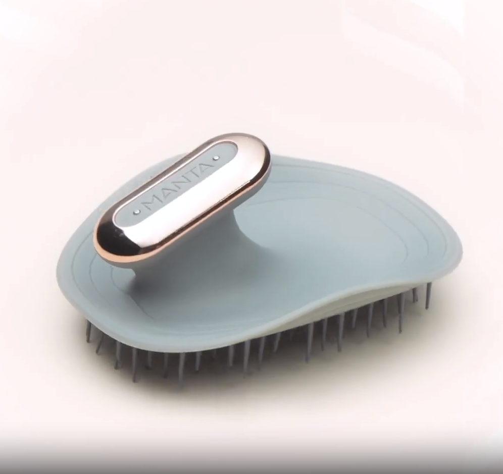 Массажная щетка для головы и волос Massager Shampoo Brush (2 режима, USB) - фото 9 - id-p210773206