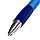 Ручка шариковая автоматическая с грипом BRAUBERG SUPER, СИНЯЯ, корпус синий, узел 0,7 мм, линия письма 0,35 мм, фото 4