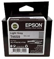 Картридж Epson T46S9 C13T46S900, Light Gray (Original)