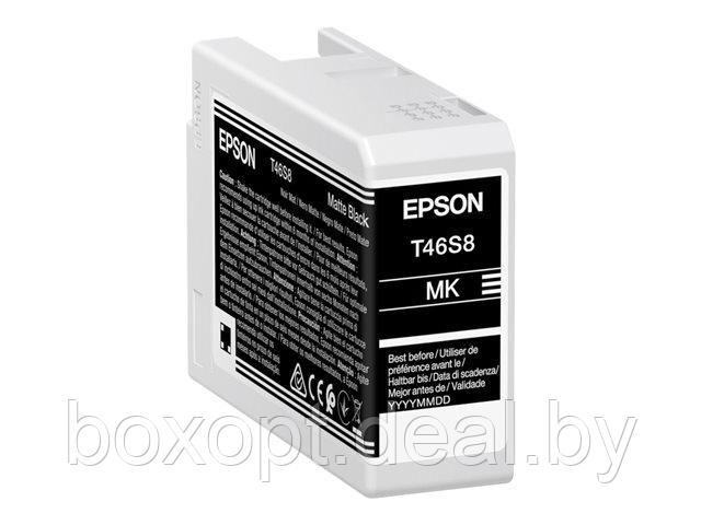 Картридж Epson T46S8 C13T46S800, Matte Black (Original) - фото 2 - id-p210773821