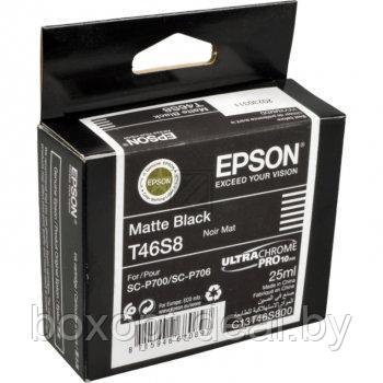 Картридж Epson T46S8 C13T46S800, Matte Black (Original) - фото 1 - id-p210773821