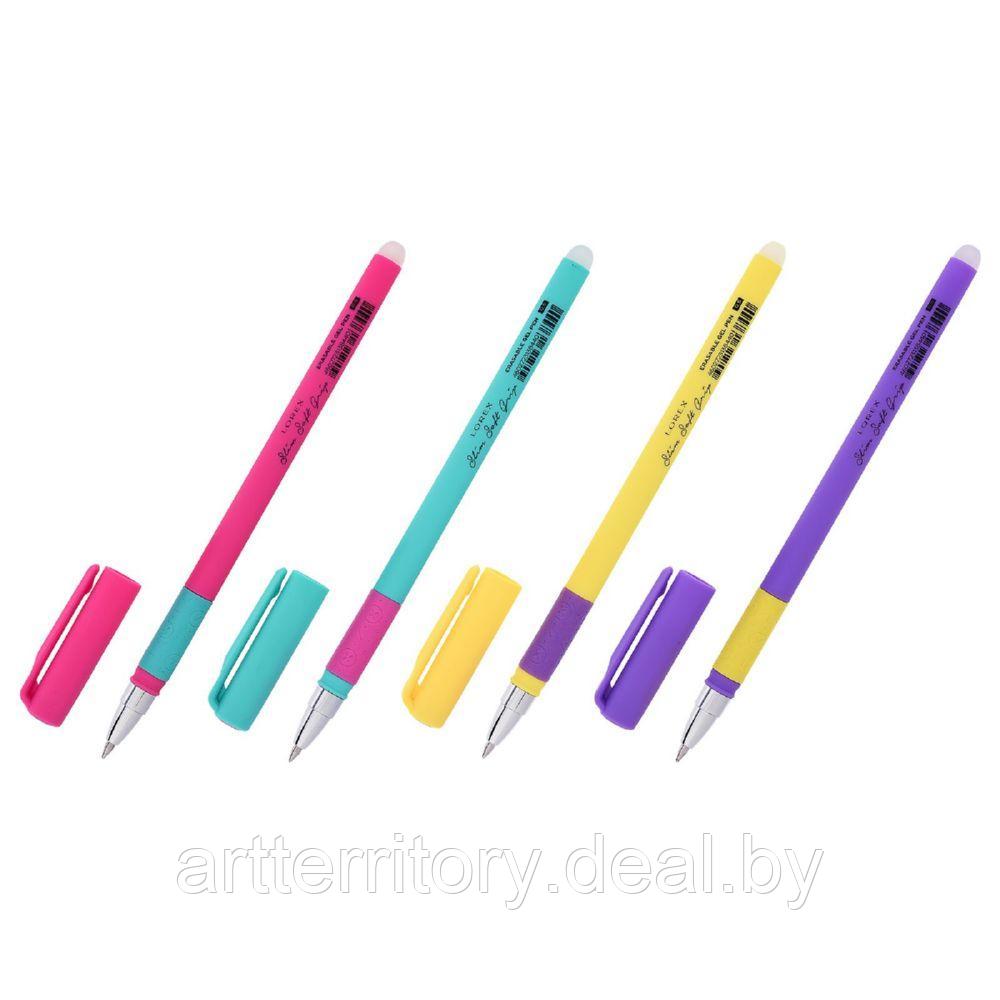 Ручка гелевая Lorex NEON Slim Soft Grip, 0,5мм, синий - фото 2 - id-p210757672