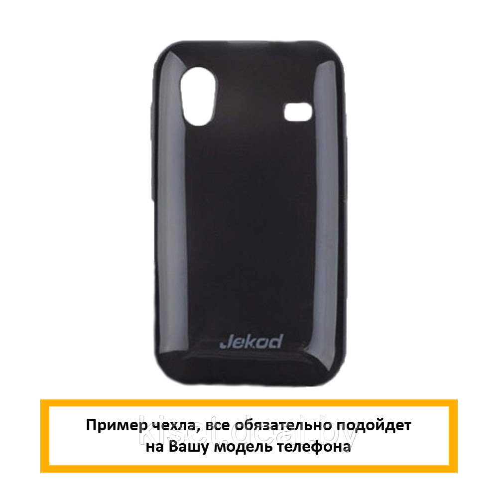 Силиконовый чехол Jekod с защитной пленкой для Nokia X2, черный - фото 1 - id-p210776126