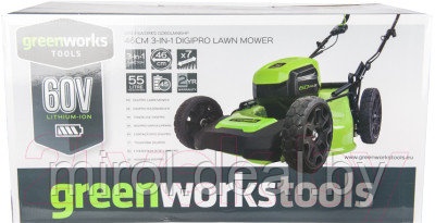 Газонокосилка электрическая Greenworks GD60LM46HP - фото 7 - id-p210808638