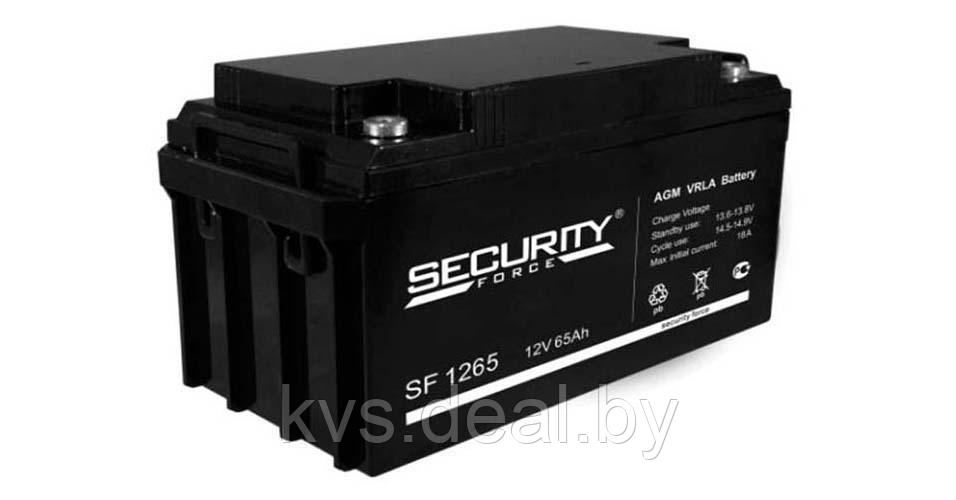 Аккумуляторная батарея SF 1265 Security Force AGM 65Ач 3-5лет - фото 1 - id-p210831685