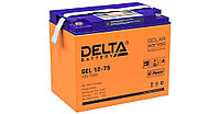 Аккумуляторная батарея GEL 12-75 Delta AGM+GEL 75Ач 10-12лет