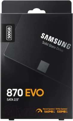 SSD диск Samsung 870 Evo 500GB (MZ-77E500BW) - фото 3 - id-p210787567