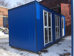 Торговый павильон из металла, синий
