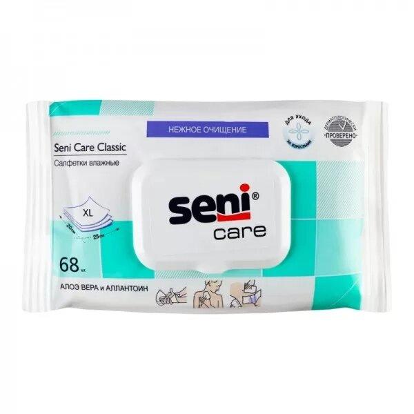 Seni Care classic Салфетки влажные для ухода за кожей с алое вера и ал - фото 1 - id-p210841568