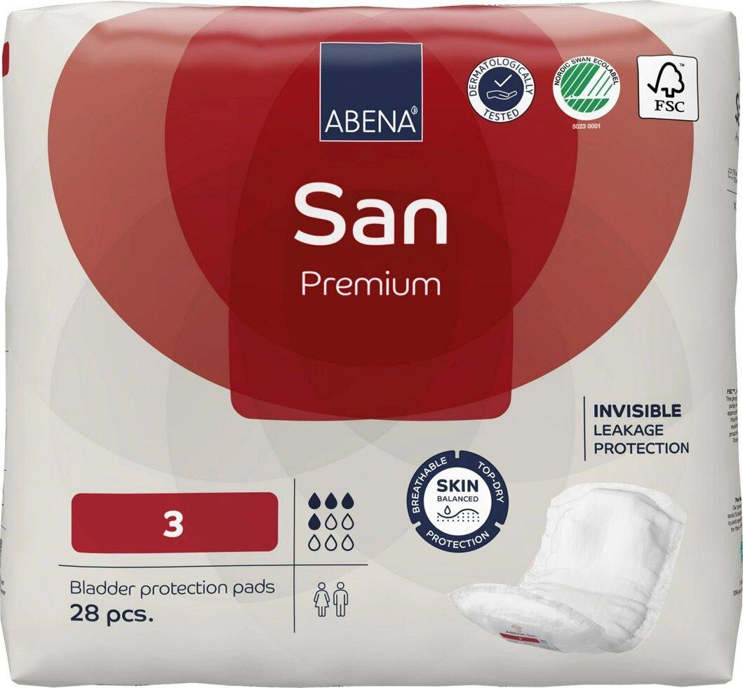 Abena San 3 Premium Прокладки одноразовые урологические для взрослых - фото 1 - id-p210841578