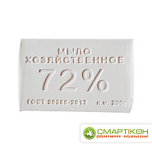 Мыло хозяйственное Ванечка 72% 200 г в прозрачной упаковке