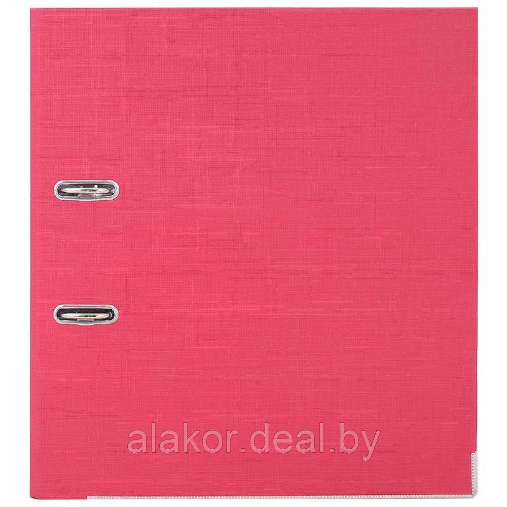 Папка-регистратор Deli, с металлическим уголком, А4, 75мм, ПВХ 1,75мм, разборная, розовый лён - фото 2 - id-p210842453