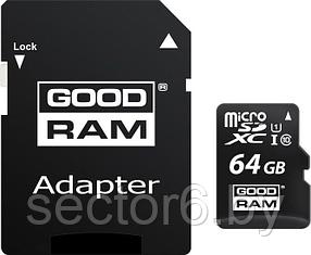 Карта памяти GOODRAM M1AA microSDXC M1AA-0640R12 64GB (с адаптером)