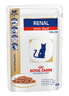 Влажный корм для кошек Royal Canin Renal BEEF (говядина)