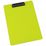 Папка-планшет с зажимом, без крышки Deli, A4, полипропилен, салатовый, фото 2