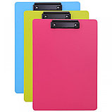 Папка-планшет с зажимом, без крышки Deli, A4, полипропилен, салатовый, фото 3