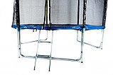 Батут Funfit 252 см - 8ft PRO (Усиленные опоры) с внешней сеткой и лестницей, фото 2