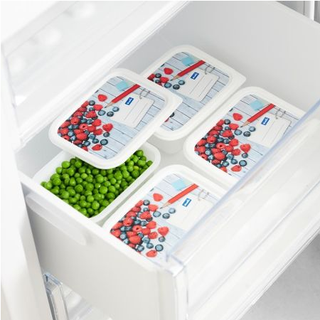 Набор контейнеров для глубокой заморозки Domino 4 x 0,5 л, белый - фото 4 - id-p183502783