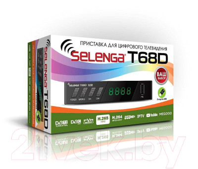 Тюнер цифрового телевидения Selenga T68D - фото 5 - id-p210844248