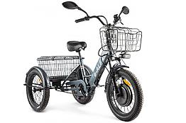 Трицикл GREEN CITY e-ALFA Trike Серый