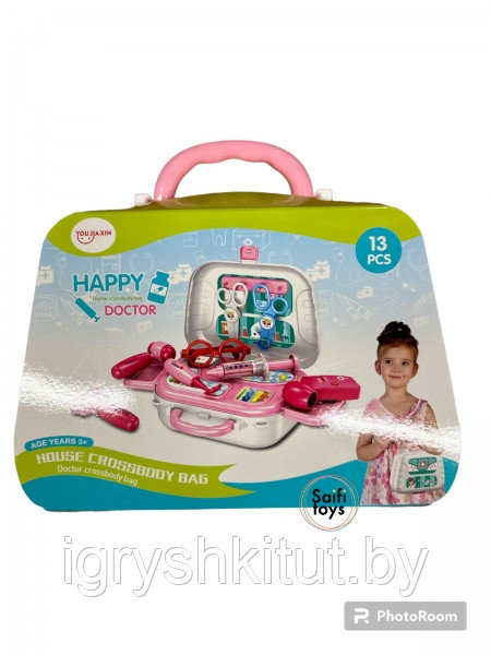 Детский чемоданчик "HAPPY DOCTOR" на 13 предметов - фото 2 - id-p210864645