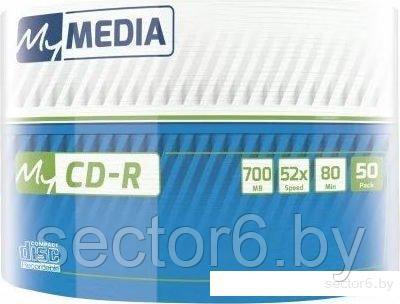 CD-R диск MyMedia 700Mb MyMedia 52x Printable, заливка до центра, 50 шт. 69206, фото 2