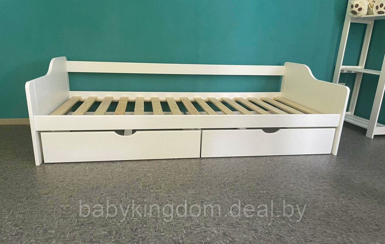 Односпальная кровать "Бонни"с ящиками (массив сосны)90х200 - фото 2 - id-p210869155