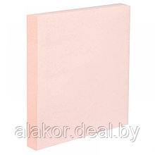 Самоклеящийся блок Deli, 76*76мм, 100л, розовый, пастель