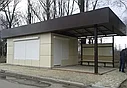Остановочный павильон, торговый, из металла, коричневый, фото 4