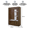 Складной шкаф Storage Wardrobe mod.88102 105 х 45 х 165 см. (Коричневый), фото 6