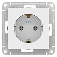 РОЗЕТКА с заземлением, цвет Лотос (SCHNEIDER ELECTRIC ATLAS DESIGN)