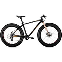 Велосипед Forward Bizon 26 D 2022 (черный/бежевый)