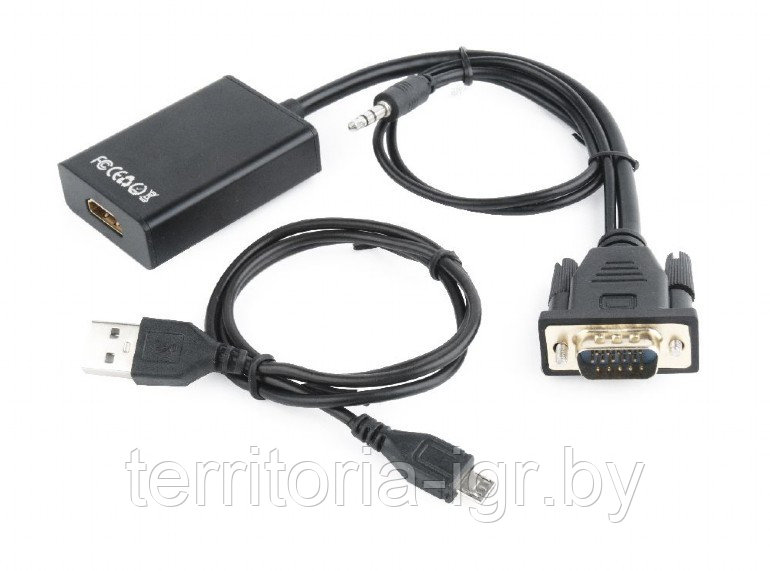 Адаптер VGA - HDMI A-VGA-HDMI-01 Cablexpert - фото 5 - id-p210906564