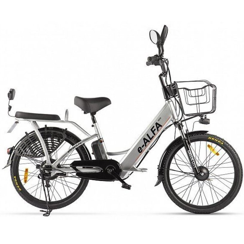 Электровелосипед e-ALFA NEW серый - фото 1 - id-p177064492