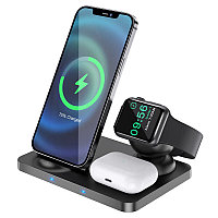 Сетевое зарядное устройство Hoco CW33 3 в 1 для Iphone/Apple Watch/AirPods/Pencil, 15W/15Вт