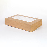 Коробка для пряников/печенья, крафт 200х120х h40 мм