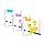 Беспроводные наушники Hoco EW39 TWS c режимом ENC цвет: пурпурный, желтый, белый, фото 8