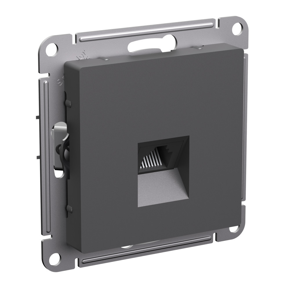 Купить РОЗЕТКА компьютерная RJ45, цвет Базальт (SCHNEIDER ELECTRIC ...