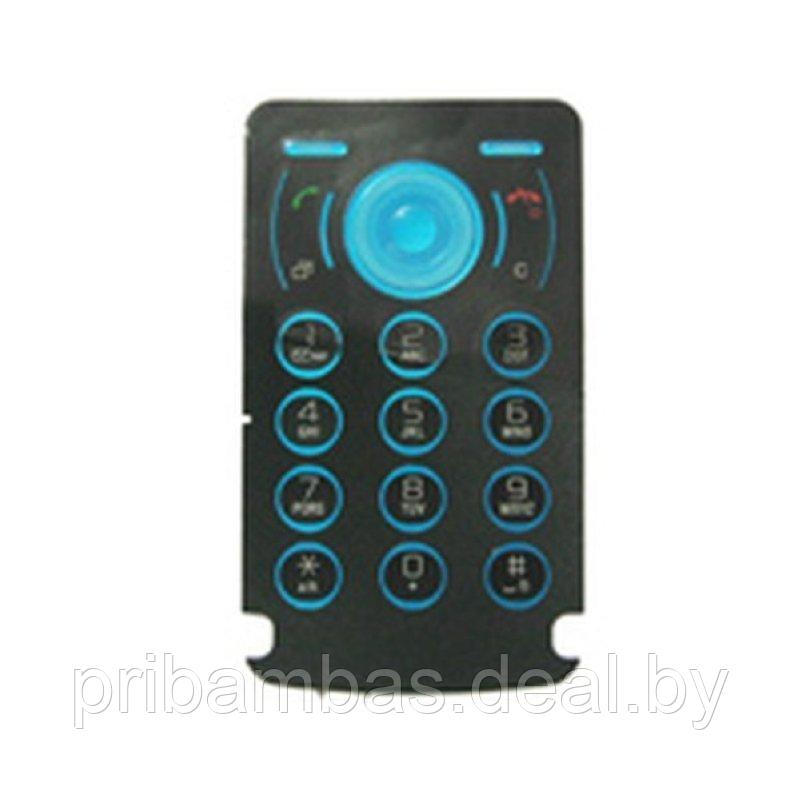 Клавиатура (кнопки) для Sony Ericsson T707 черно-синяя - фото 1 - id-p210907371