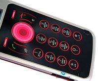 Клавиатура (кнопки) для Sony Ericsson T707 черно-розовая