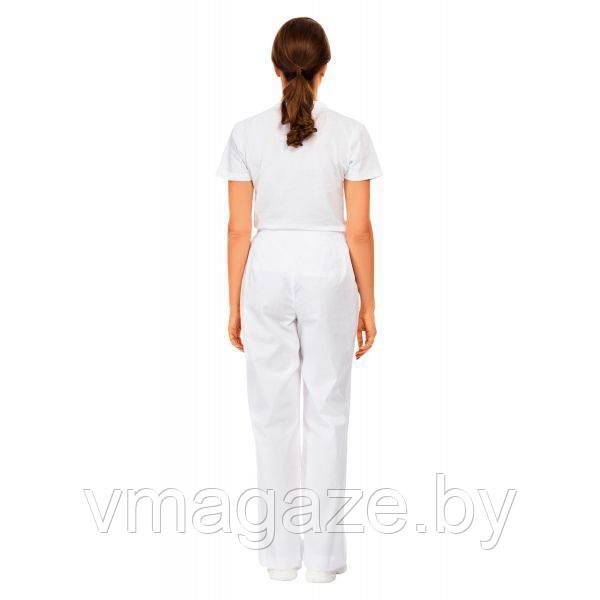 Медицинские брюки, женские Кларк ( цвет белый) - фото 2 - id-p210908837
