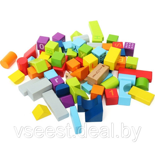 Конструктор деревянный Xiaomi Mitu Hape 70PCS Puzzle Building M0001 (BEV4143CN) (shu) - фото 3 - id-p210908870