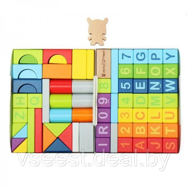 Конструктор деревянный Xiaomi Mitu Hape 70PCS Puzzle Building M0001 (BEV4143CN) (shu) - фото 4 - id-p210908870