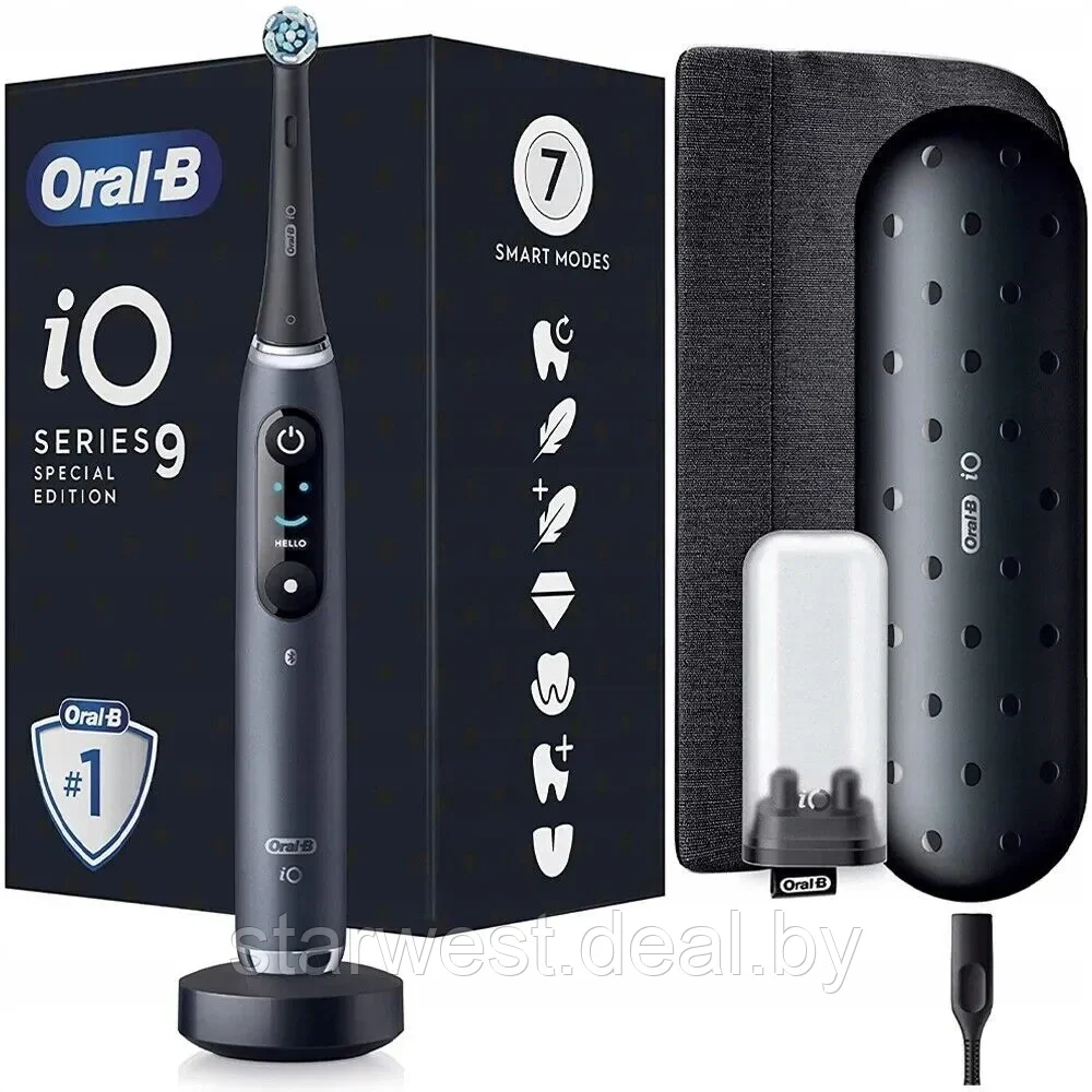 Oral-B Braun iO Series 9 Black Onyx Special Edition Электрическая зубная щетка iOM9.1B2.2ADH - фото 2 - id-p210908979