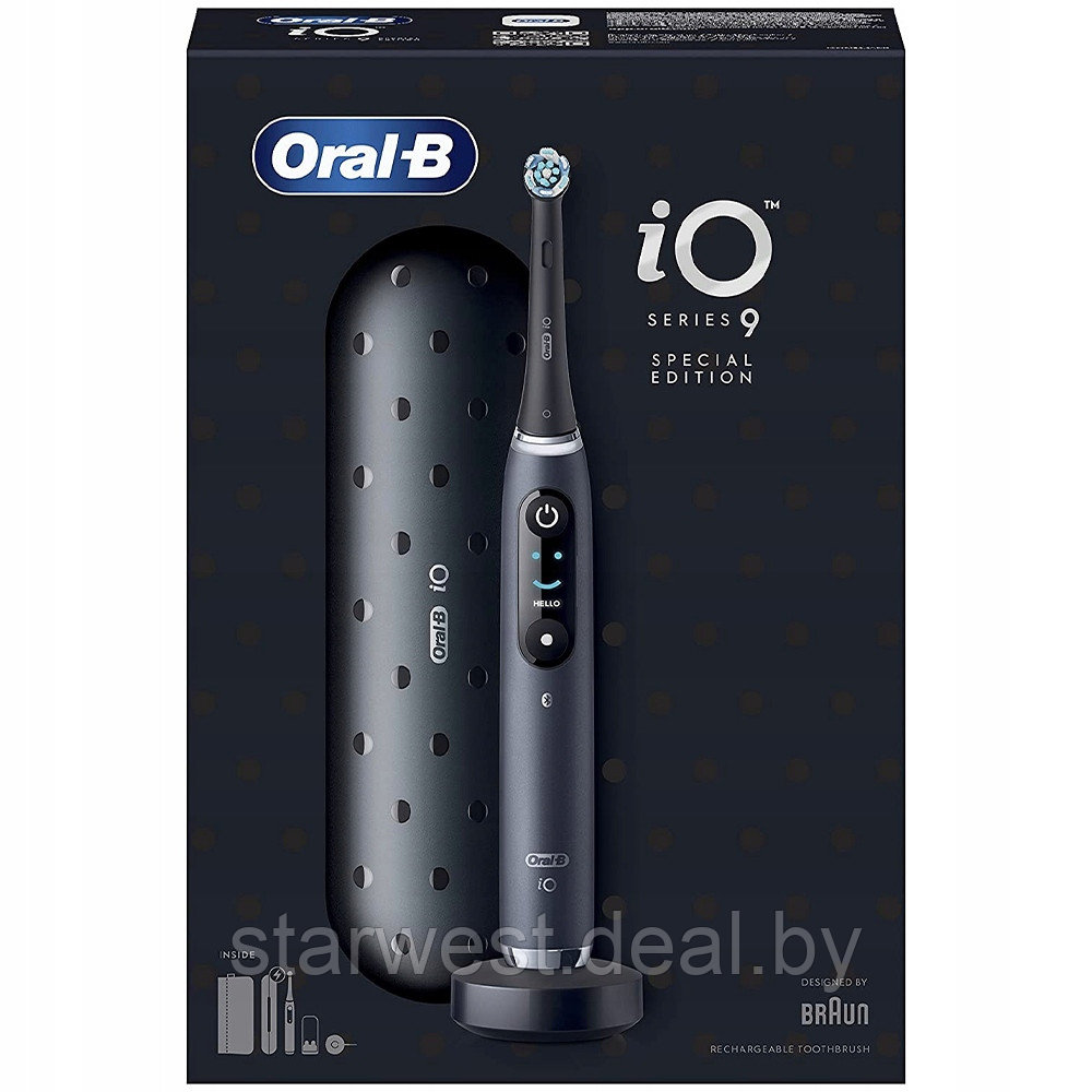 Oral-B Braun iO Series 9 Black Onyx Special Edition Электрическая зубная щетка iOM9.1B2.2ADH - фото 1 - id-p210908979