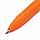 Ручка шариковая масляная STAFF "Basic X-100", СИНЯЯ, корпус оранжевый, узел 1 мм, линия письма 0,7 мм, фото 5